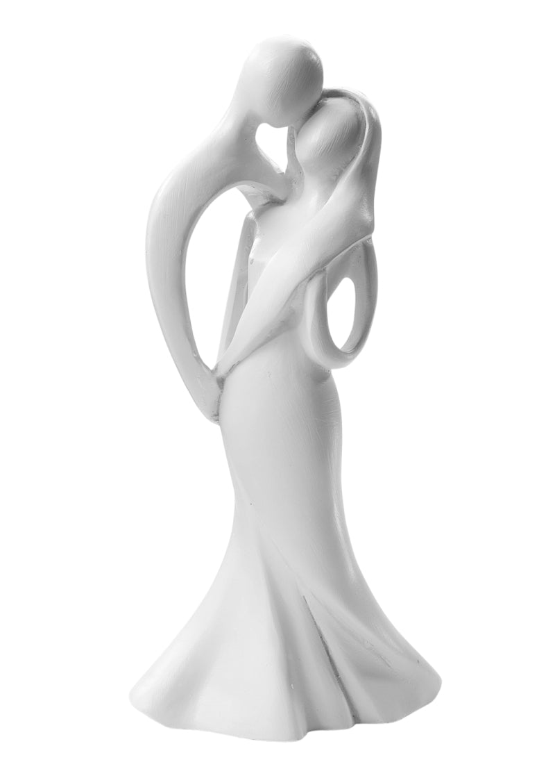 Hochzeit Brautpaar modern weiß 10cm
