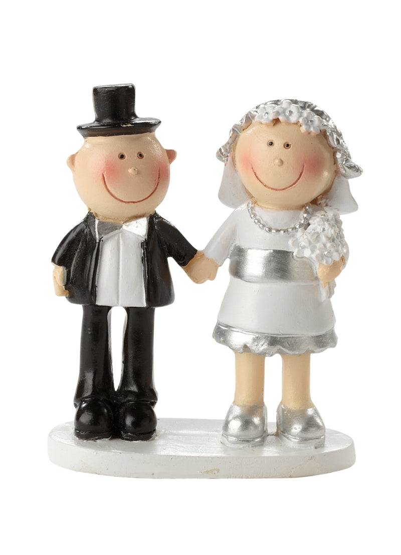Silberhochzeit Silberpaar 25 Jahre 5,5cm