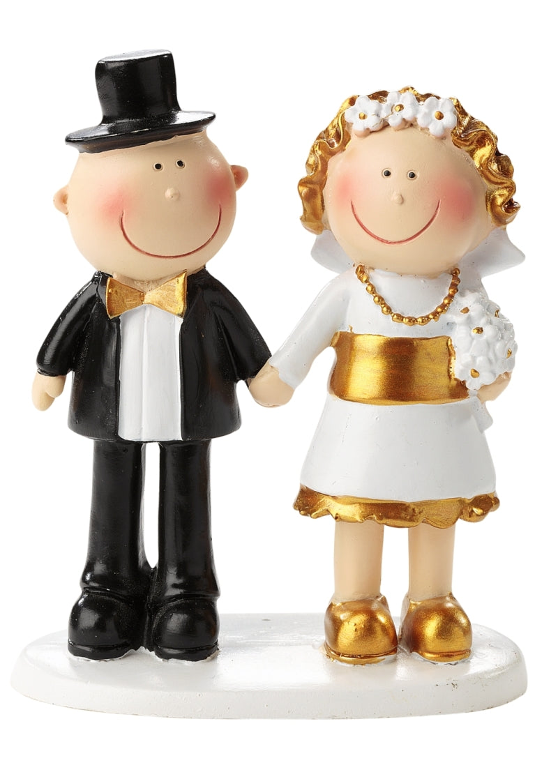 Goldhochzeit Goldpaar 50 Jahre 8,5cm