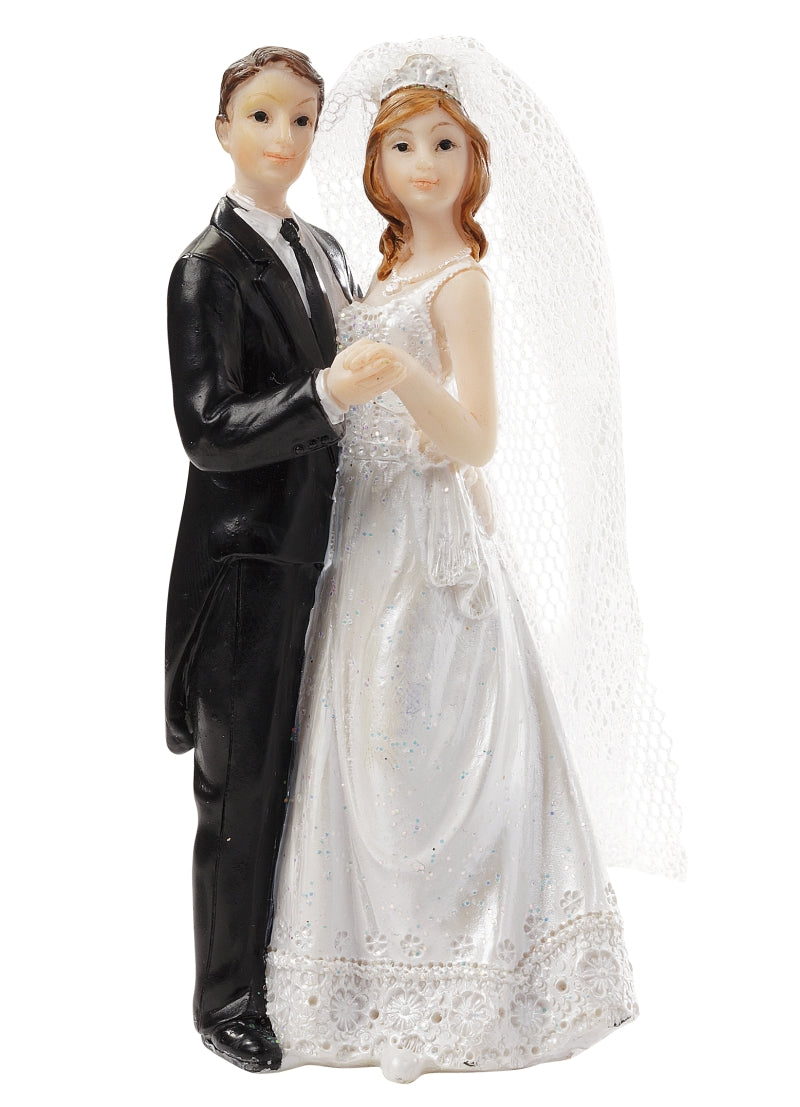Hochzeitspaar mit Schleier 10,5cm