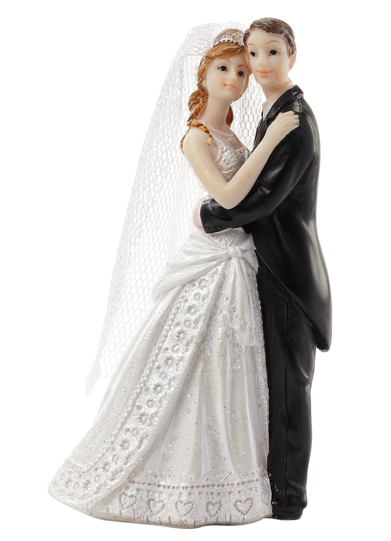Hochzeitspaar mit Schleier 10,5cm