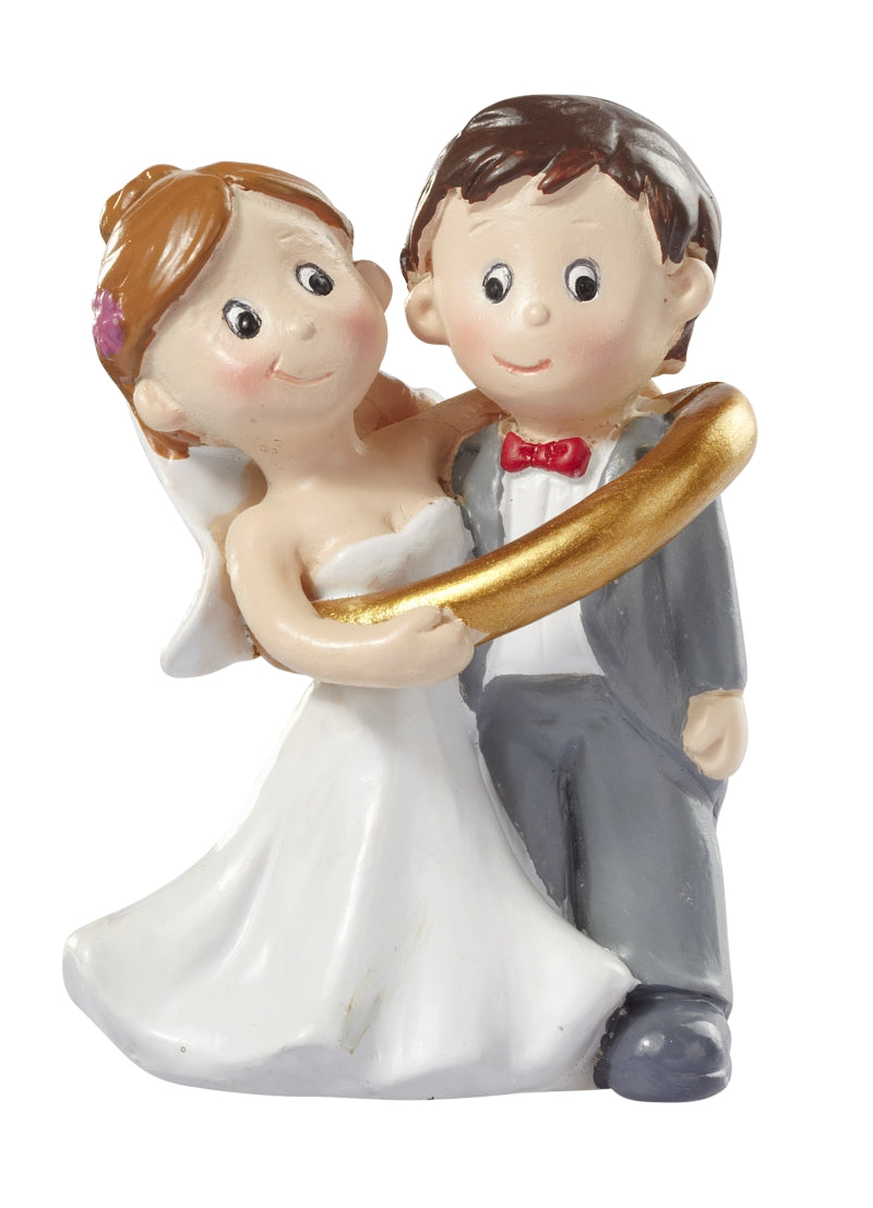 Hochzeit Brautpaar im Ring 5cm