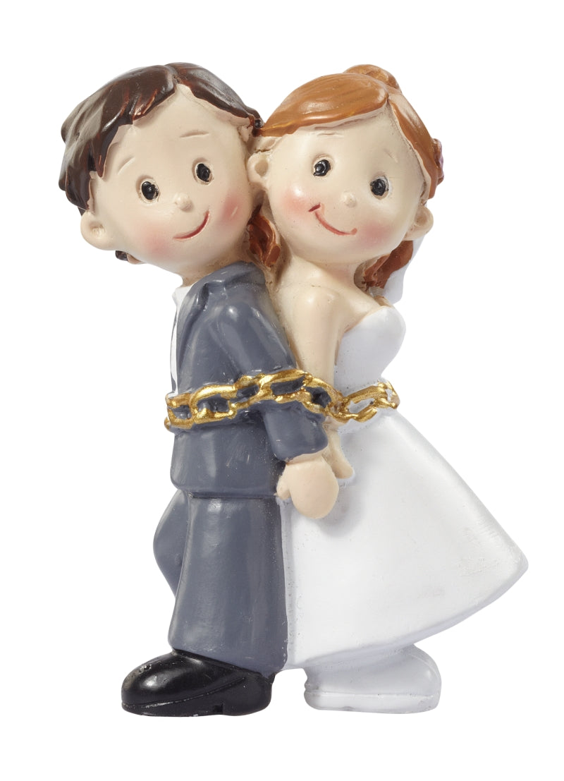 Hochzeit Brautpaar in Ketten 5cm