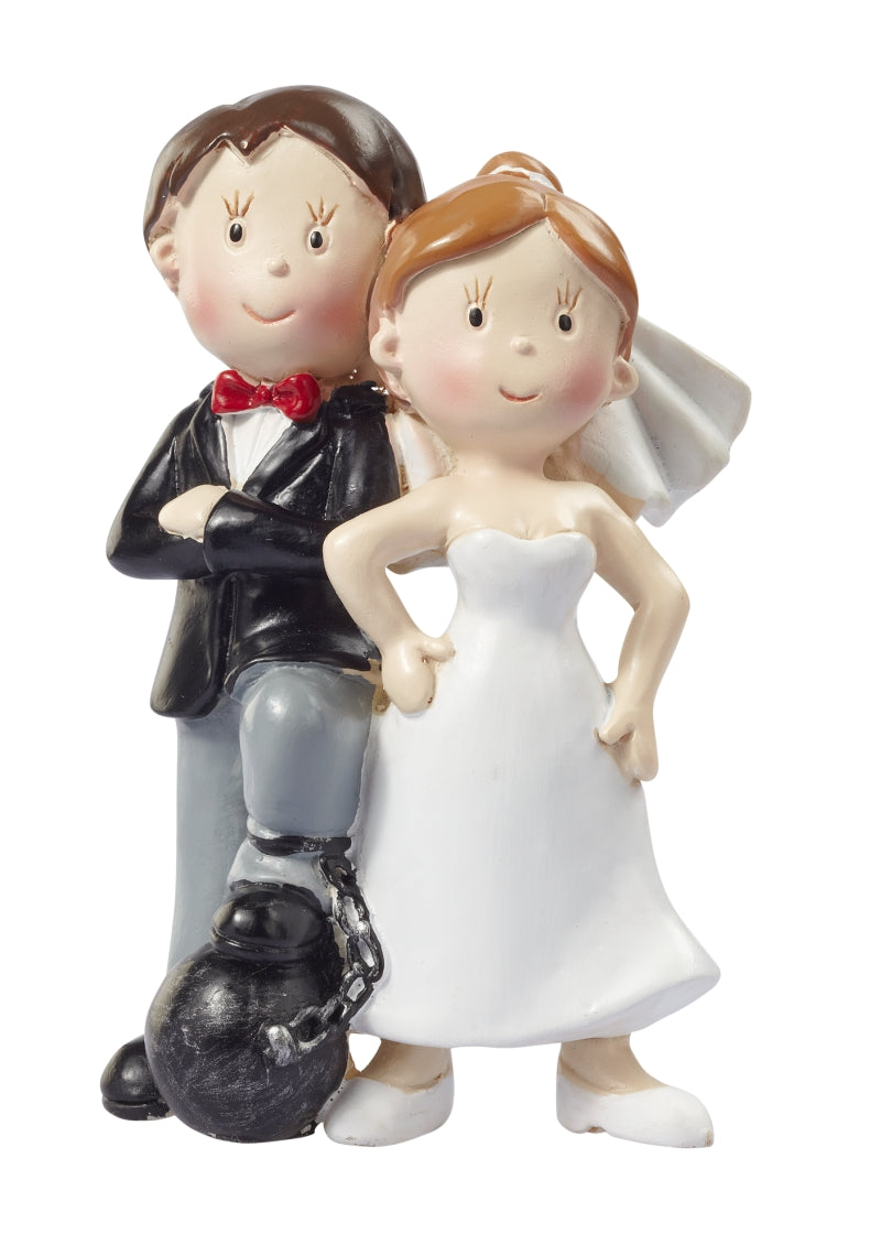 Hochzeit Brautpaar mit Fußfessel 8cm