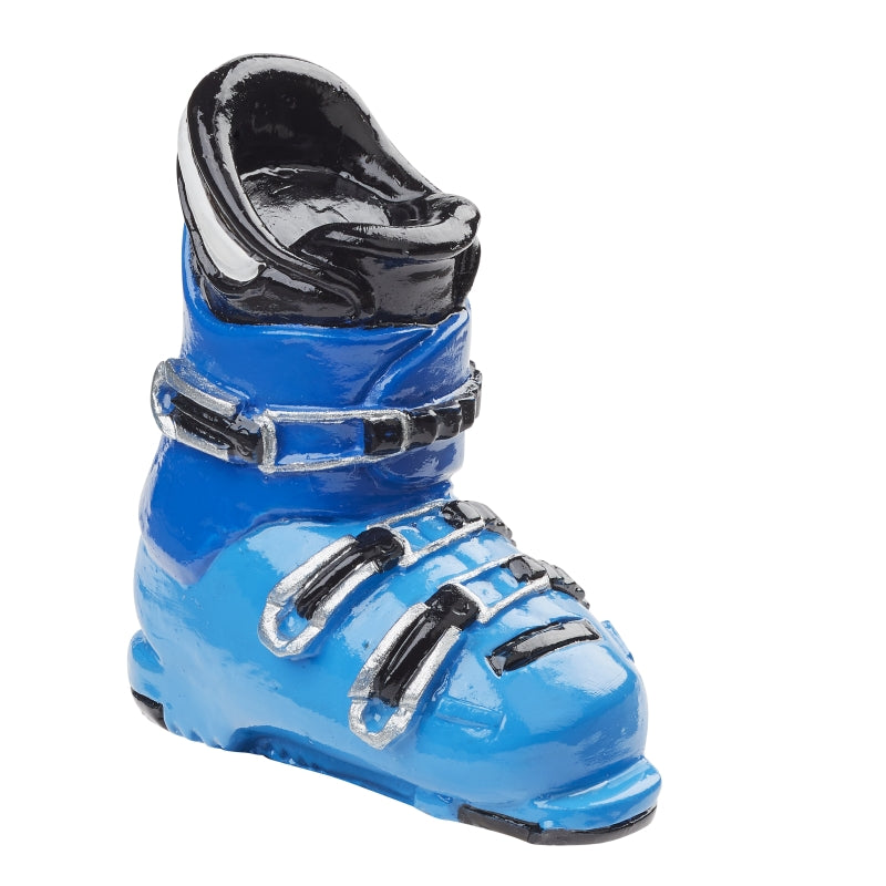 Miniatur Skistiefel blau 4cm
