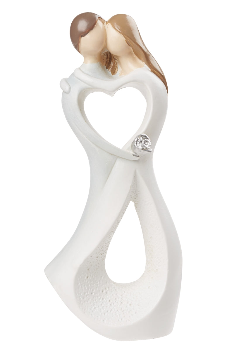 Hochzeit Brautpaar modern weiß 9,5cm