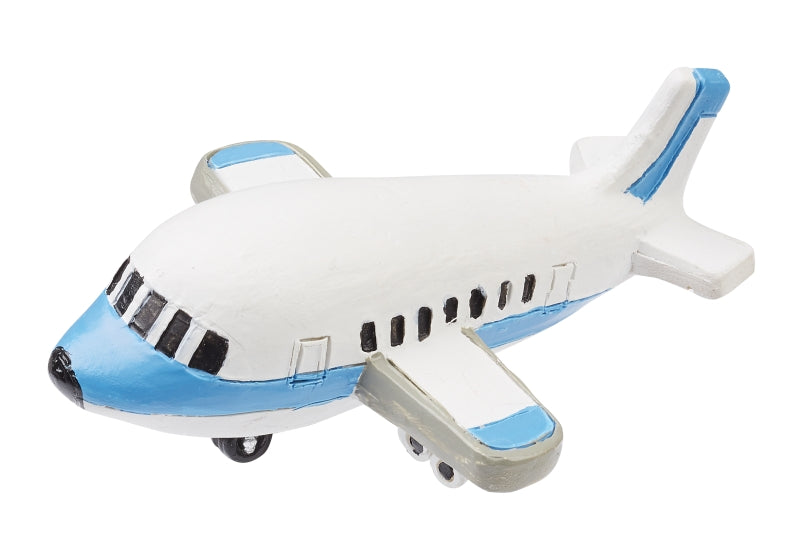 Miniatur Flugzeug rot weiß 6cm