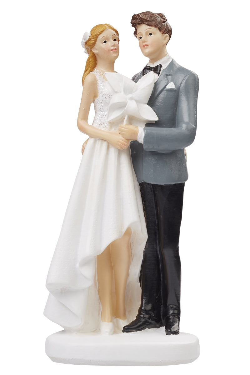 Hochzeit Brautpaar mit Windrad 12,5cm