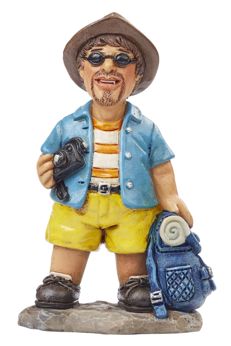 Miniatur Tourist mit Rucksack , stehend 7,5cm