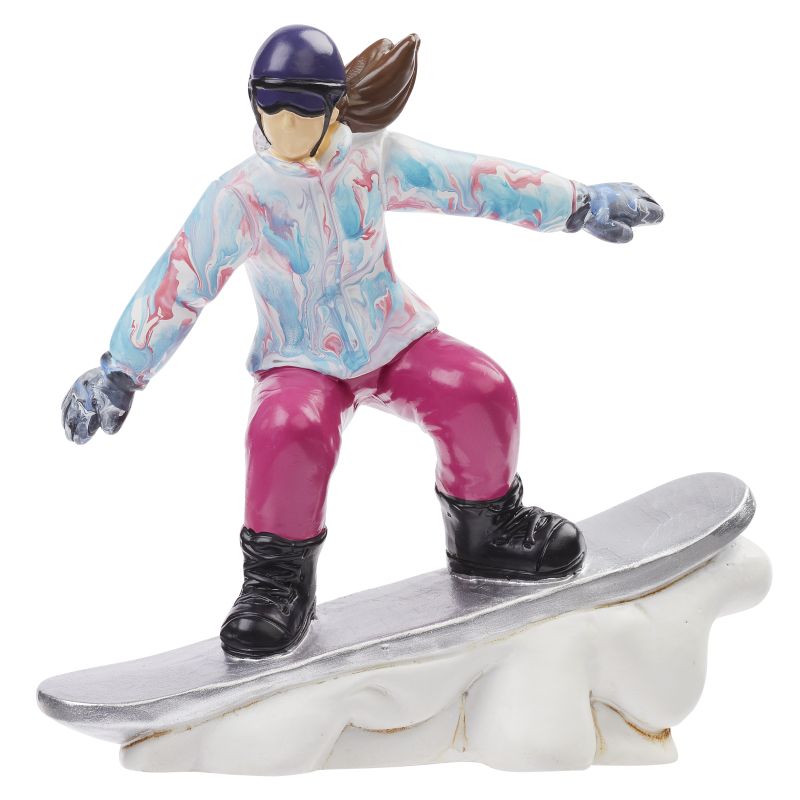 Miniatur Snowboarderin 9,5cm