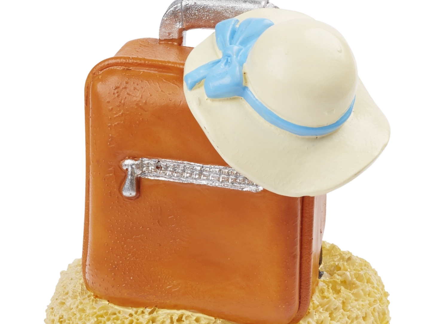 Miniatur Koffer mit Hut 4cm