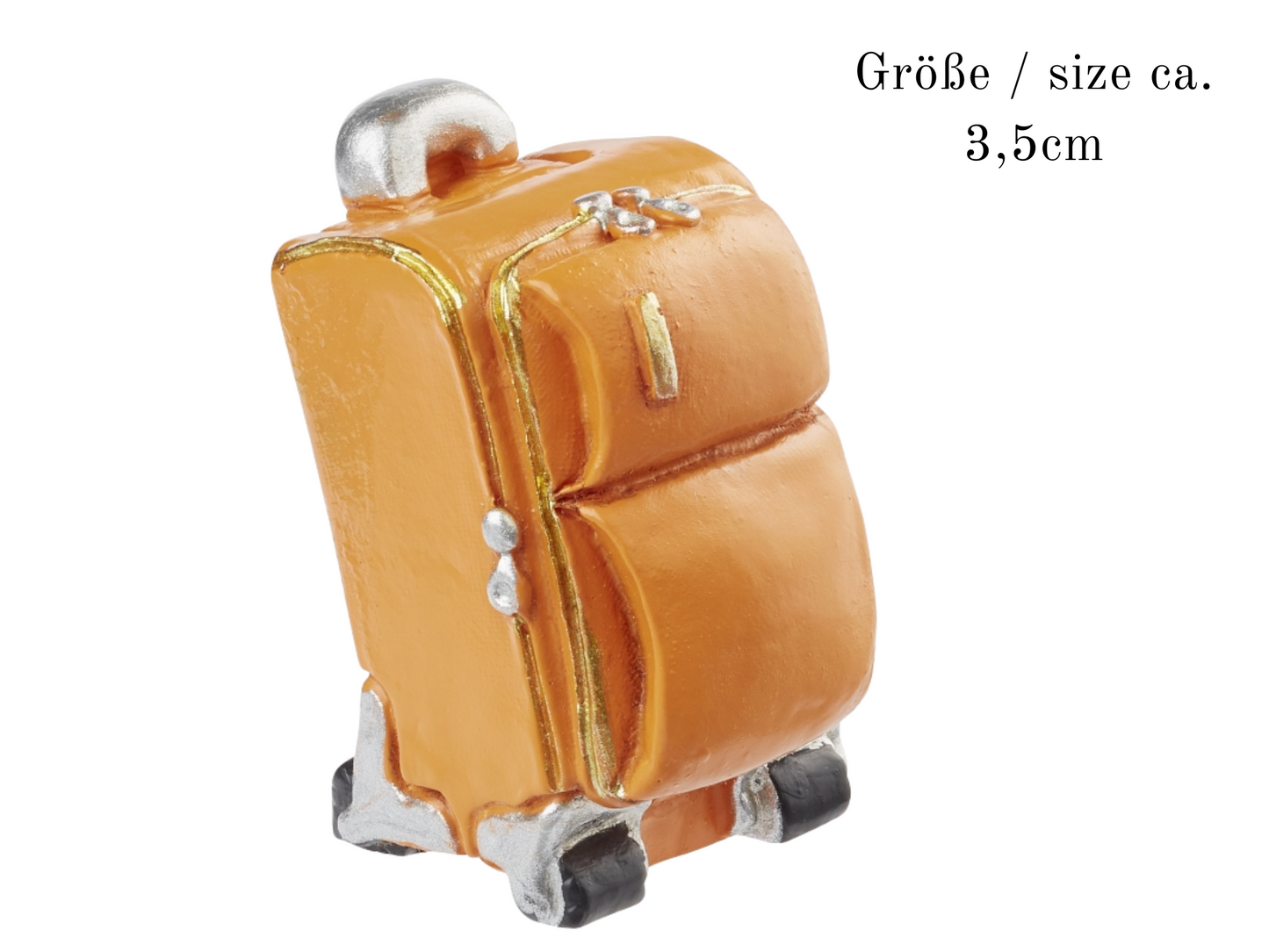 Miniatur Trolley braun 3,5cm