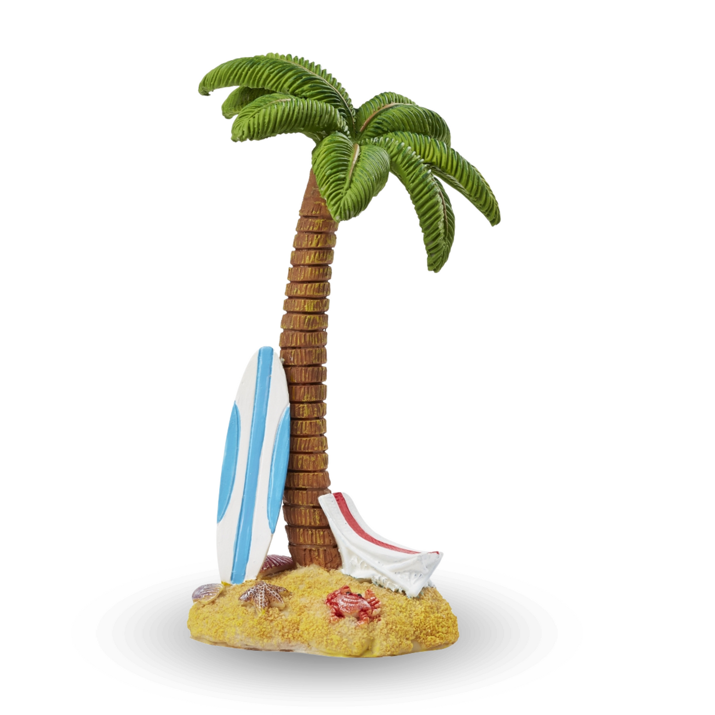 Miniatur Palme mit Surfbrett 15cm - Maritime Dekoration Palmen am Strand