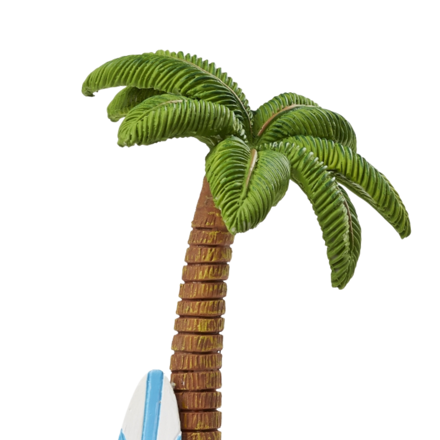 Miniatur Palme mit Surfbrett 15cm - Großansicht oberer Teil