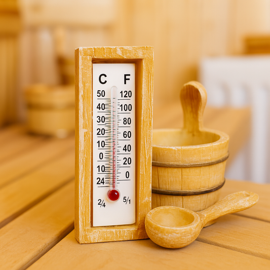 Miniatur Sauna Zubehör 3er Set, ca. 3–6cm aus Polyresin – Zubehör für Puppenhaus, Wichtelwelt, Diorama und Modellbau