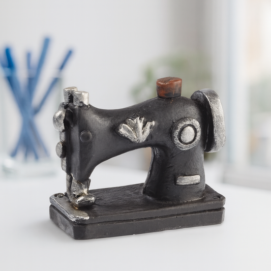 Miniatur Nähmaschine, ca. 3cm aus Polyresin – Zubehör für Puppenhaus, Diorama, Wichtelwelt und Modellbau