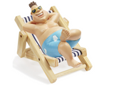 Dekofigur Badefigur 6cm Mann in Badehose , Maritime Miniatur Dekoration