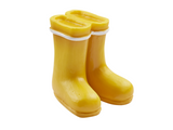 Miniatur Gummistiefel gelb , Mini Dekofigur Stiefel Schuhe