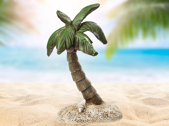 Miniatur Palme 10cm , Maritime Dekoration , Mini Dekofigur Palmen am Strand