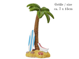 Miniatur Palme 15cm , Maritime Dekoration , Mini Dekofigur Palmen am Strand