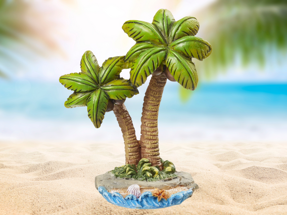 Miniatur Palme , Maritime Dekoration , Mini Dekofigur Palmen am Strand