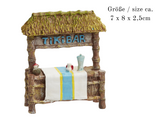 Miniatur Strandbar , Maritime Dekoration , Mini Dekofigur Tikibar