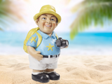 Dekofigur Urlauber mit Kamera , Maritime Deko Figur , Miniatur Dekoration