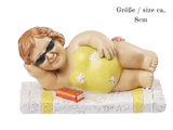 Dekofigur Strandgirl Urlauberin , Maritime Deko Figur , Miniatur Dekoration