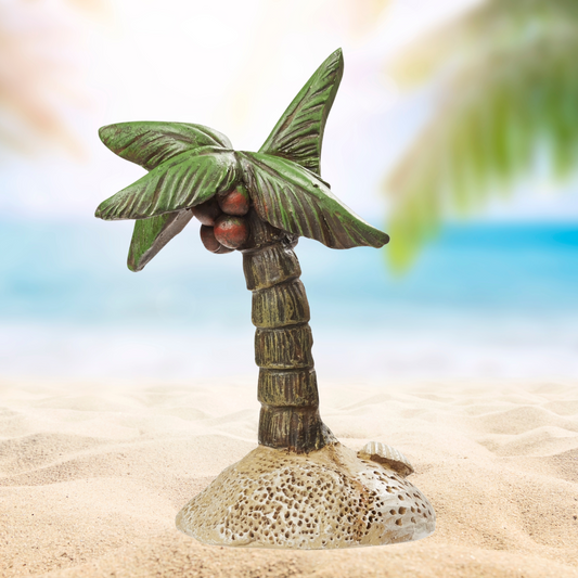 Mini Palmen in der Karibik im maritimen Design. Als Tischdekoration oder zum basteln als Wichtel Zubehör / Bastelmaterial. Minideko zum dekorieren von einem Reisegutschein.

Miniatur Palme ca. 8cm groß
Südseepalme am Meer

Mini Dekopalme klein aus Polyresin
Puppenbedarf / Modellbedarf

Strandpalmen für Nordsee oder Ostsee Urlaub , Angler , Seefahrer , Schifffahrt zum dekorieren von einem Gutschein / Urlaubsgutschein.