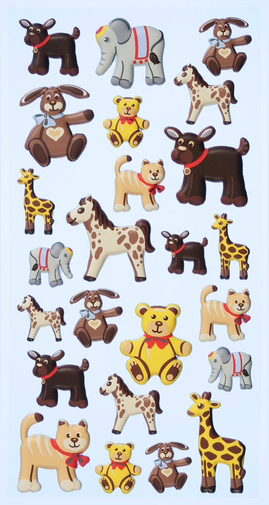 Softy Sticker Tiere – 3D Schaumstoff-Aufkleber für kleine & große Tierfreunde