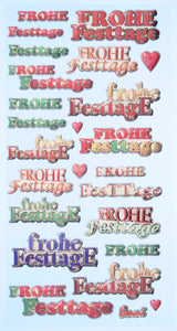 Sticker Frohe Festtage Weihnachten Weihnachtssticker