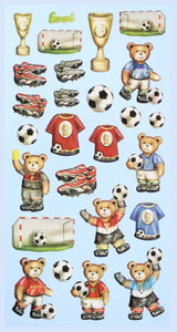 Sticker Fußball Bär Tiere Tiersticker Tiermotive