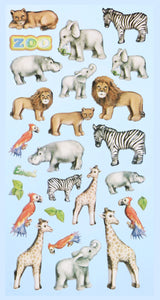 Sticker Wilde Tiere Elefant Löwe Zebra Tiger Tiersticker Tiermotive