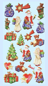 Sticker Weihnachtsmann Engel Weihnachten Weihnachtssticker