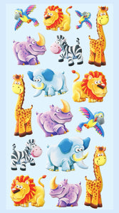 Sticker Wilde Tiere Elefant Löwe Zebra Giraffe Tiersticker Tiermotive