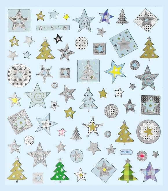 Sticker Tannenbaum Weihnachtsstern Weihnachten Weihnachtssticker