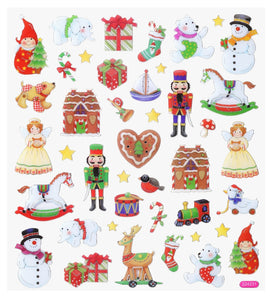 Sticker Nussknacker Engel Wichtel Schneemann Weihnachten Weihnachtssticker