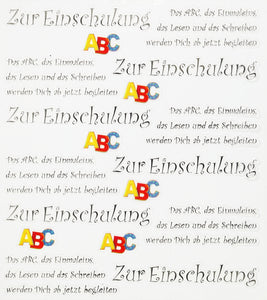 Sticker zum Schulanfang Einschulung