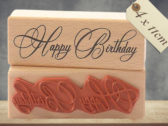 Stempel Happy Birthday Geburtstag Schriftzug