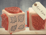 Stempel Blatt Laub Herbst