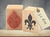 Stempel Fleur de Lis Schnörkel Muster Ornament Vintage Antik