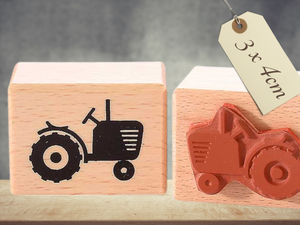 Stempel Trecker Traktor Landwirt Bauer Herbst Erntedank Fest Ernte