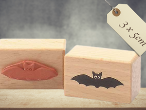 Stempel Fledermaus Halloween Herbst Tiermotiv