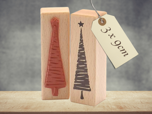 Stempel Tannenbaum Weihnachtsbaum Christbaum im Winter