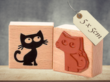 Stempel schwarze Katze