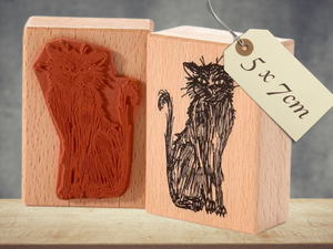 Stempel Katze Kater Halloween