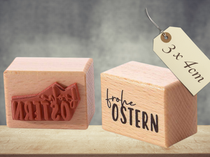 Stempel Frohe Ostern Schriftzug