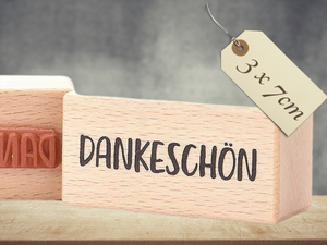 Stempel Dankeschön Schriftzug