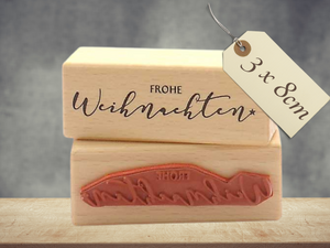 Stempel Frohe Weihnachten Schriftzug