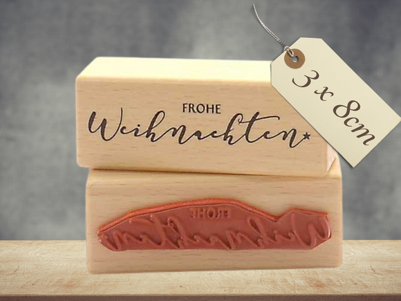 Stempel Frohe Weihnachten Schriftzug